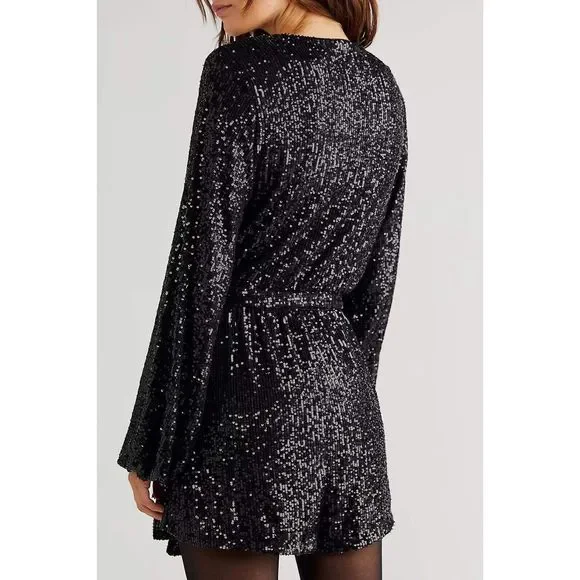 Free People Christa Sequined Romper